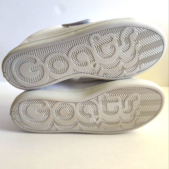 GOATS Slip On Sneakers Platform White Leather Hook Loop Chunky Women's 8.5 Retro - Picture 14 of 15